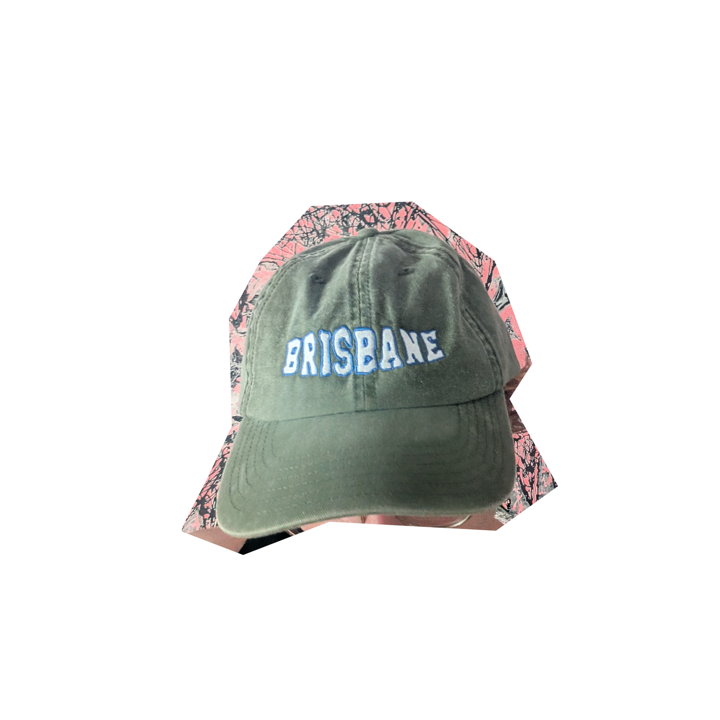 *preorder* brisbane cap with blue and white embroidery